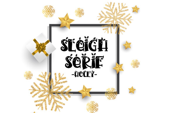 PN Sleigh Serif Holly Font Poster 1