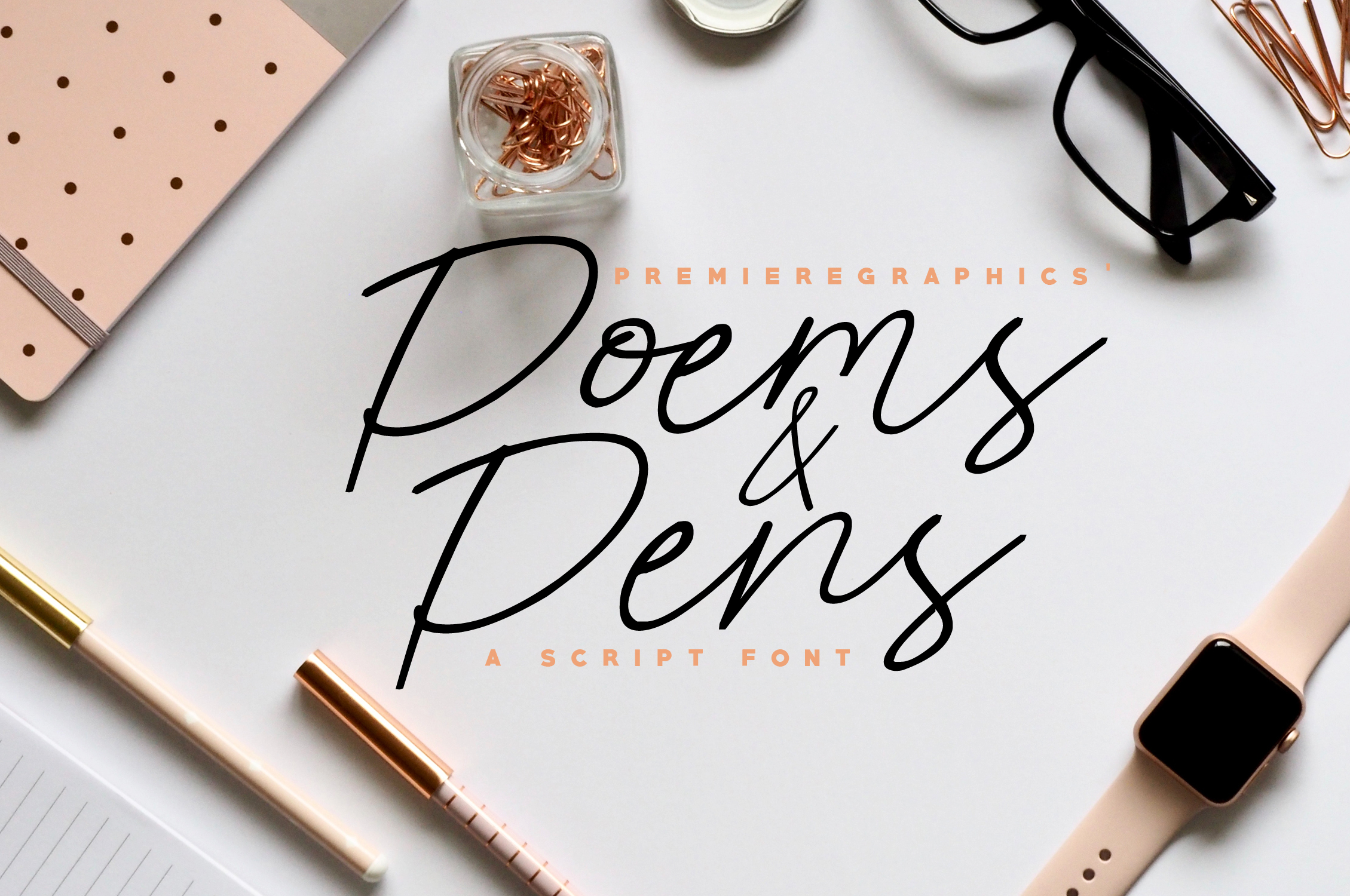Poems & Pens Font Poster 1