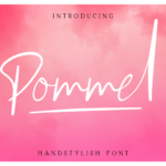 Pommel Font Poster 1