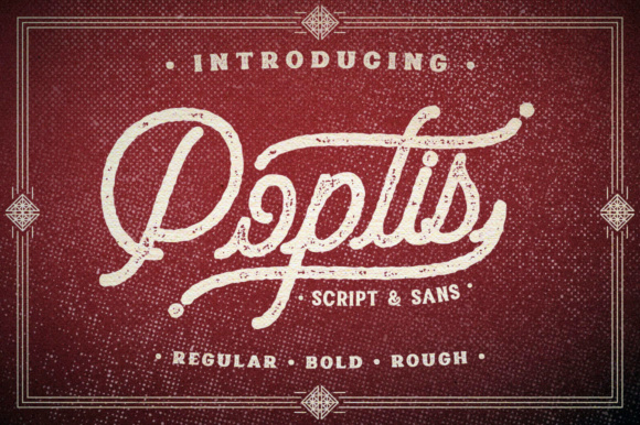 Poptis & Heaver Font Poster 1