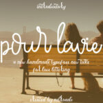 Pour La Vie Font Poster 1