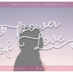 Power of Love Font Poster 1