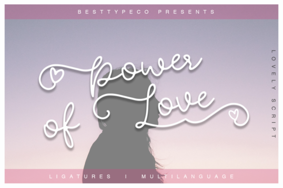 Power of Love Font Poster 1