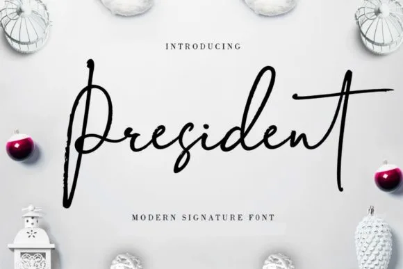 President Font President Font Poster 1