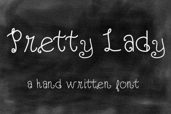 Pretty Lady Font Pretty Lady Font Poster 1