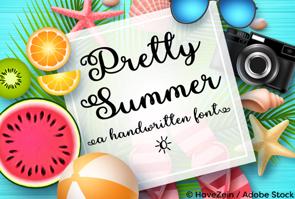 Pretty Summer Font Poster 1