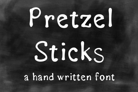 Pretzel Sticks Font Pretzel Sticks Font Poster 1