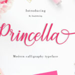 Princella Script Font Poster 1