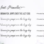 Princella Script Font Poster 10