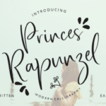Princes Rapunzel Font Poster 1
