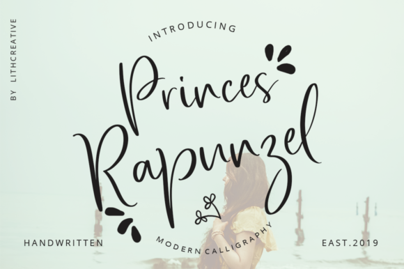 Princes Rapunzel Font Poster 1