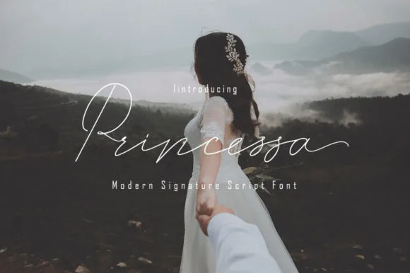 Princessa Font Princessa Font Poster 1