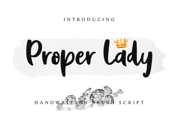 Proper Lady Font Poster 1