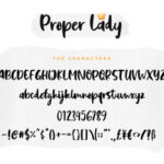 Proper Lady Font Poster 5