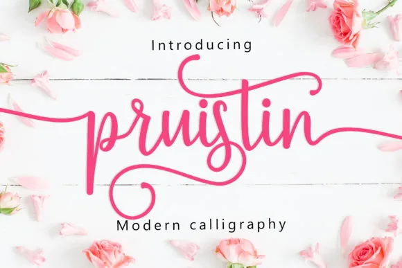 Pruistin Font Pruistin Font Poster 1