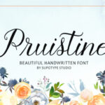 Pruistine Script Font Poster 1