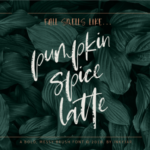 Pumpkin Spice Latte Script Font Poster 1