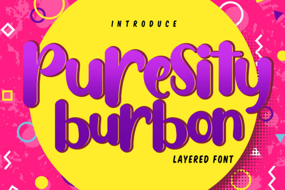 Puresity Burbon Font Poster 1