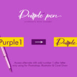 Purple Pen Font Poster 5