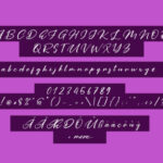 Purple Pen Font Poster 6