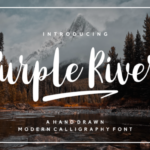 Purple River Font Poster 1
