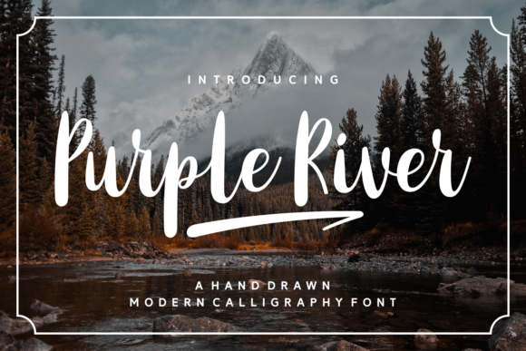 Purple River Font Poster 1