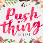 Push Thing Font Poster 1