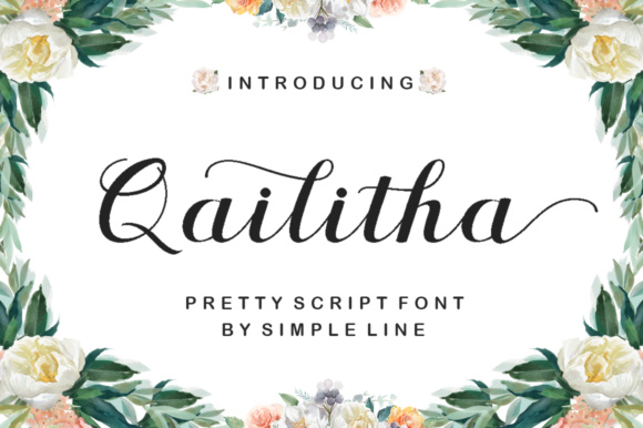 Qailitha Script Font Poster 1