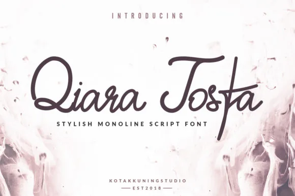 Qiara Tosfa Font Qiara Tosfa Font Poster 1