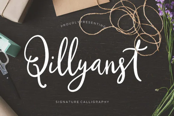 Qillyanst Font Qillyanst Font Poster 1
