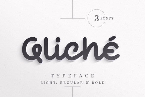 Qliché Font