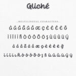 Qliché Font Poster 10