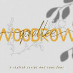 Qorallee Woodrow Duo Font Poster 1