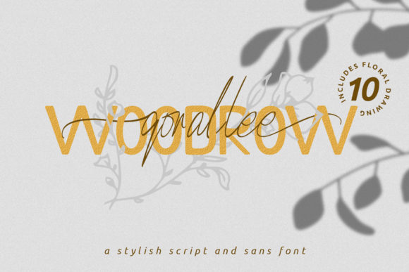Qorallee Woodrow Duo Font Poster 1