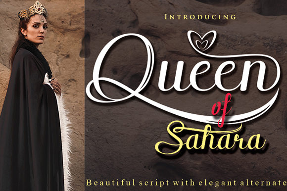Queen of Sahara Font Poster 1