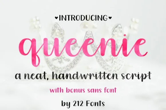 Queenie Font Queenie Font Poster 1