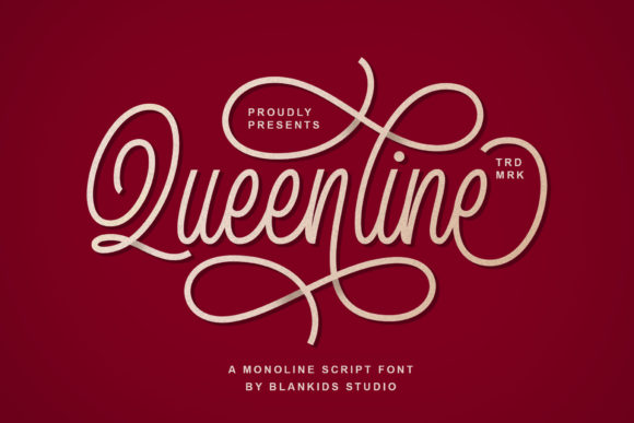 Queenline Font Poster 1