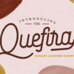 Quefira Script Font Poster 1