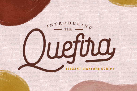 Quefira Script Font Poster 1