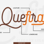 Quefira Script Font Poster 2