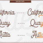 Quefira Script Font Poster 12