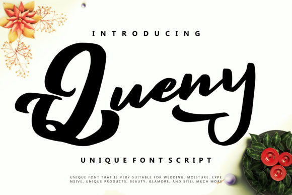 Queny Font Poster 1