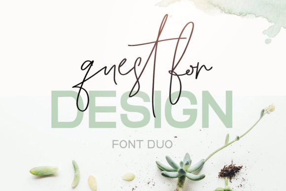Quest for Design Family Font Poster 1