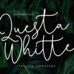 Questa Whitte Script Font Poster 1