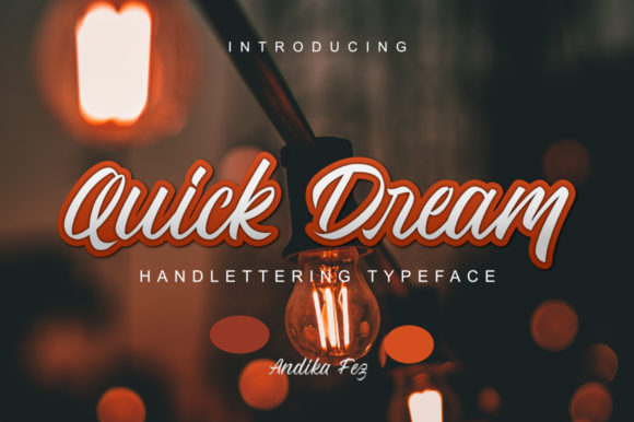 Quick Dream Font Poster 1