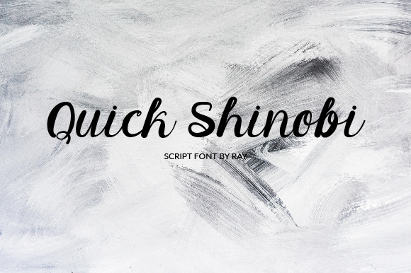 Quick Shinobi Font Poster 1