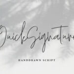 Quick Signature Font Poster 1