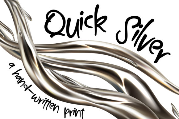 Quick Silver Font Poster 1