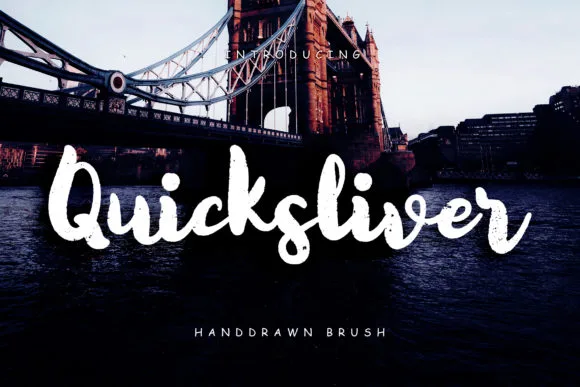 Quicksliver Font Quicksliver Font Poster 1