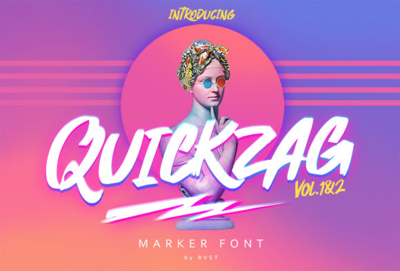 Quickzag Font Poster 1